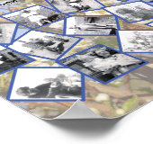 Timeline Photo Collage on White Blossom Tree Poster (Hoek)