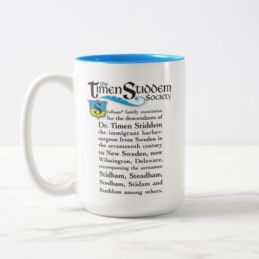 Timen Stiddem Société Café Mug (Gauche)