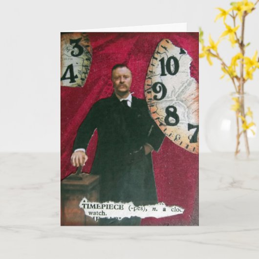 Timepiece, carte d'anniversaire (Fleur jaune)