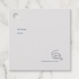 Timepiece- Minimalist Wedding Bedankjes Labels