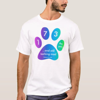 timepodz regenbooghond jaren - 173 (40 jaar oud) t-shirt
