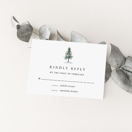 Timer Grove RSVP-kaart RSVP Kaartje