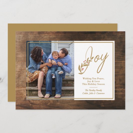 Timer Lijst kerstfeestdag Feestdagenkaart (Voorkant / Achterkant)