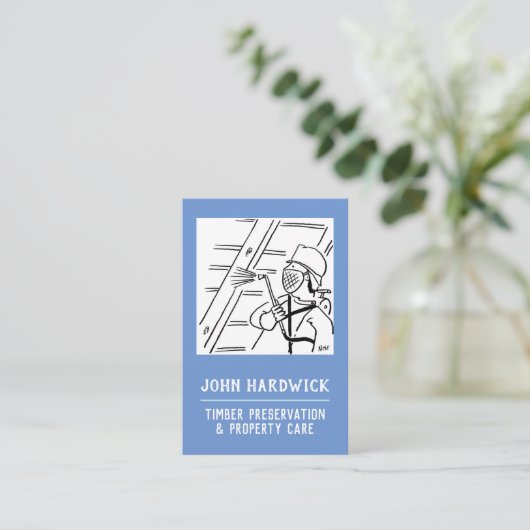 Timer-reservering en Eigendomszorg Visitekaartje (Staand voorkant)