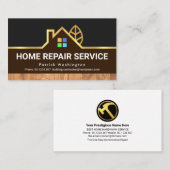 Timer Stripe Gold Home Landschap Visitekaartje (Voorkant / Achterkant)