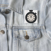 timer vierkante button 5,1 cm (In situ)