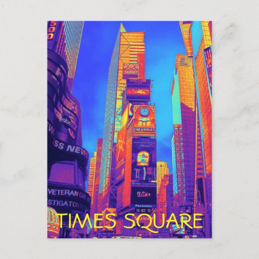 TIMES Carte postale CARRÉ (Devant)