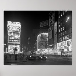Times Square at Night, 1953.  foto Poster
