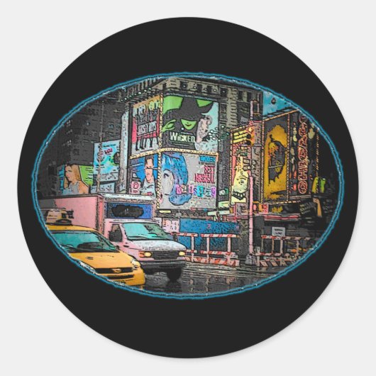 Times Square Billboards Stickers (Voorkant)
