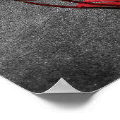 Times Square Black White en Red Poster (Hoek)