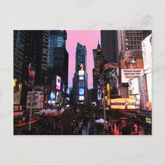 Times Square Briefkaart (Voorkant)