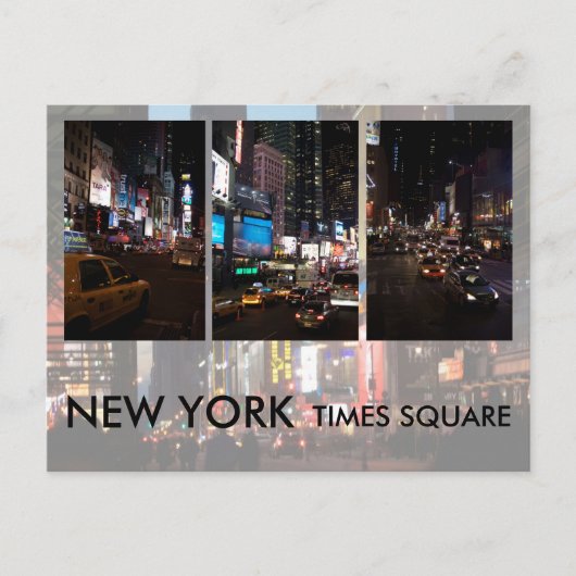 Times square briefkaart (Voorkant)