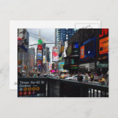 Times Square briefkaart (Voorkant / Achterkant)