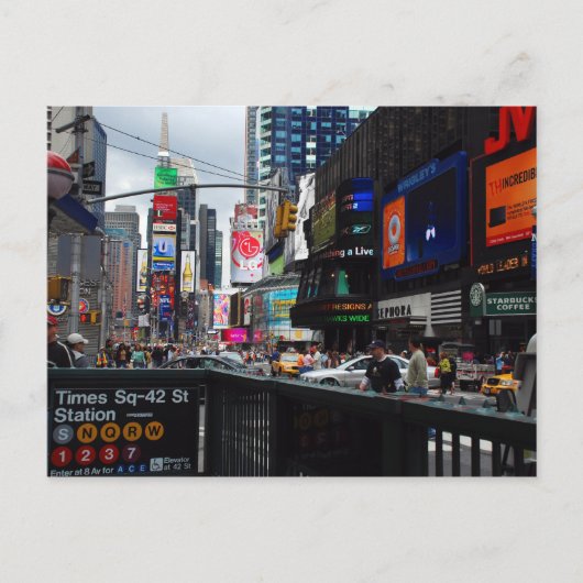 Times Square briefkaart (Voorkant)