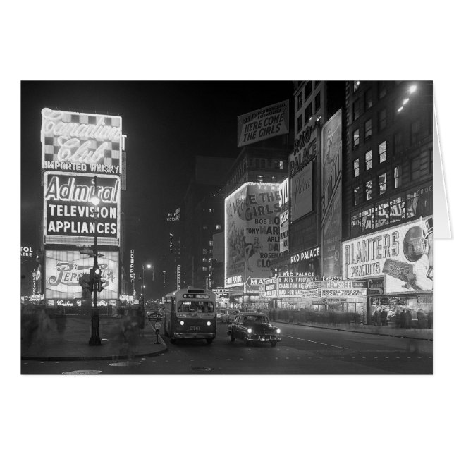 Times Square la nuit, 1953 (Devant horizontal)