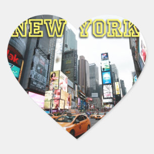Times Square New York City USA Hart Sticker