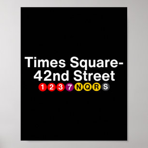 Times Square New York Ondergrondse Station Borden, Poster