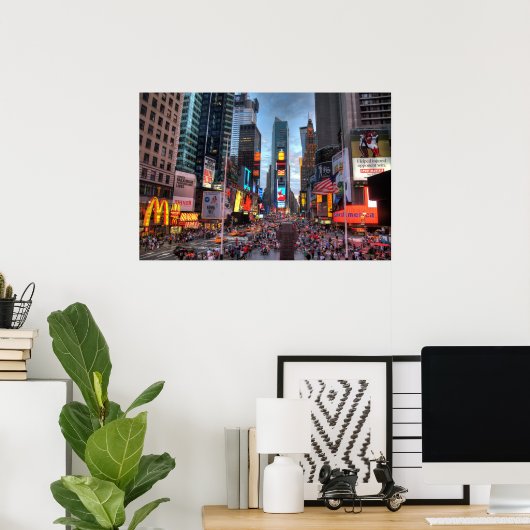 Times Square-New York Print (Thuiskantoor)