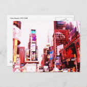 Times Square NYC Briefkaart (Voorkant / Achterkant)