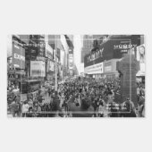Times Square NYC Rechthoekige Sticker (Voorkant)