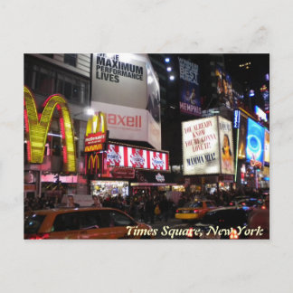 Times Square per night briefkaart