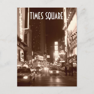 Times Square (sepia) Briefkaart