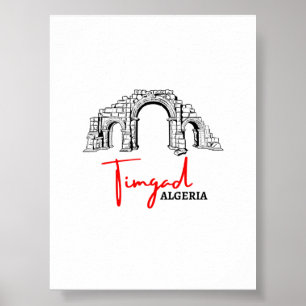 Timgad Algérie affiche pour imprimer
