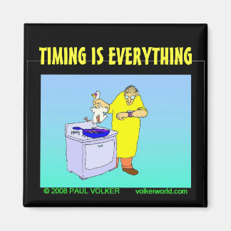 TIMING IS ALLES $3.00 MAGNEET