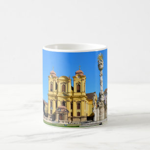 Timisoara Roemenië Kerk koepel Landmark Unirii Squ Koffiemok