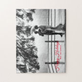 Timless Elegant-kerstkaart Legpuzzel (Verticaal)