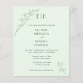 Timless Flower Monogram in One Weddena Flyer (Voorkant)