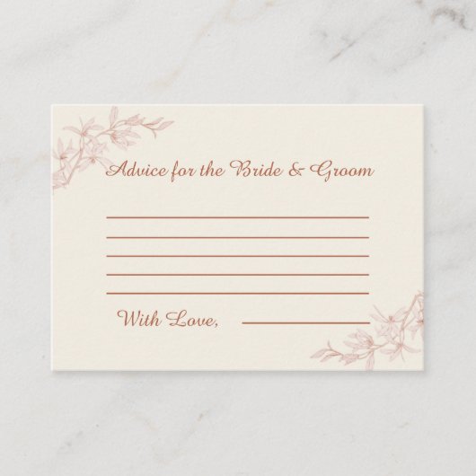 Timless Flower Weddenvice Informatiekaartje (Voorkant)