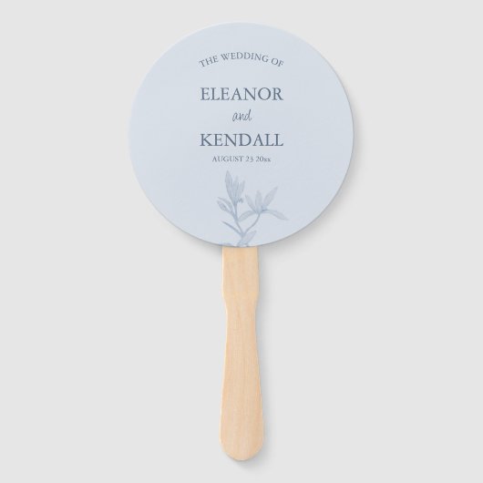 Timless Flower Wedding Handwaaier (Voorkant)