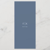 Timless Flower Wedding Menu (Achterkant)