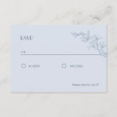 Timless Flower Wedding RSVP Informatiekaartje (Voorkant)