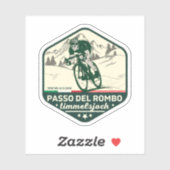Timmelsjoch - passo del rombo motorfiets sticker (Vel)