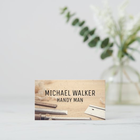 timmergereedschap | Hardware | houtbewerking Visitekaartje (Staand voorkant)