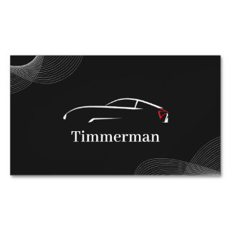 Timmerman — Automotive Care & Voertuigverbetering Magnetisch Visitekaartje