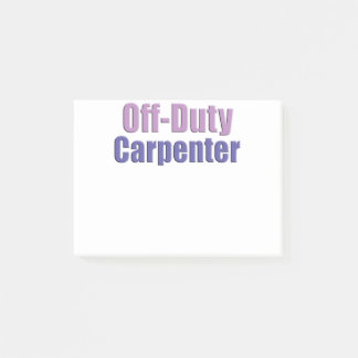 Timmerman buiten dienst post-it® notes