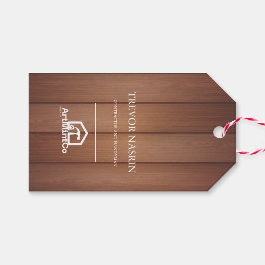 Timmerman Cadeaulabel (Voorkant (Horizontaal))