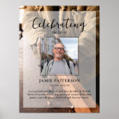 Timmerman, Foton voor uitvaartdienst levensviering Poster (Voorkant)