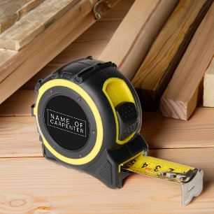 Timmerman Naam Eenvoudige Minimalist Custom Brande Rolmaat