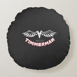 Timmerman – Streetwear Vleugels Logo Ontwerp Rond Kussen