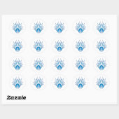 timmerschedel ronde sticker (Vel)