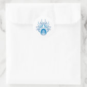 timmerschedel ronde sticker (Tas)