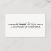 Timmervak Hand Gereedschap | Bouwer Visitekaartje (Achterkant)