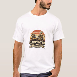 Timmervrouw Leven Zaagsel In Mijn Aderen Vintage T-shirt