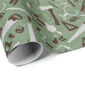 Timmerwerk Gereedschap, houtbewerking Cadeaupapier (Rol Hoek)