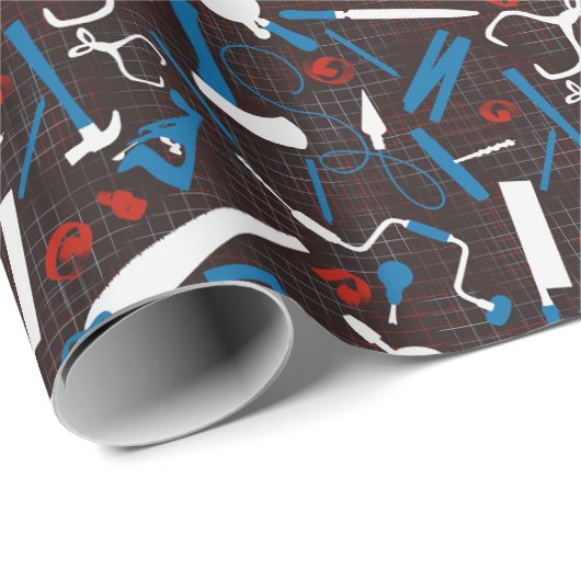 Timmerwerk Gereedschap, houtbewerking Cadeaupapier (Rol Hoek)