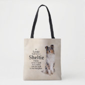 Timmy's Blue Merle Sheltie Canvas tas (Voorkant)